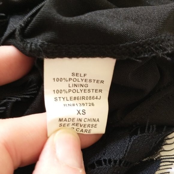 Kendall & Kylie Black Romper Size XS Lace Trim Whimsigoth Witchy Grunge Goth - Picture 9 of 11